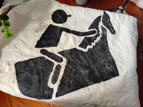 Stoffen tas paardensport - paardenruiter - ruiter - jockey - 1