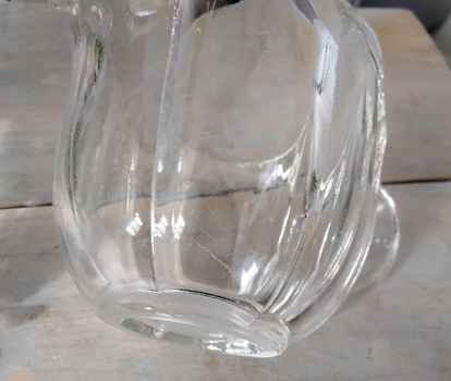 Vintage glazen melkkan - melkkannetje - 5
