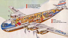 Boeing 377 Stratocruiser - opengewerkte tekening