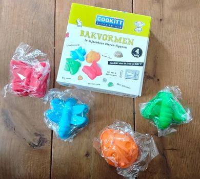 Siliconen bakvormen - bijzondere dieren figuren - nieuw Cookitt - Kitchen Aid - 0