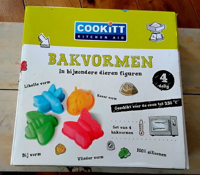 Siliconen bakvormen - bijzondere dieren figuren - nieuw Cookitt - Kitchen Aid - 3