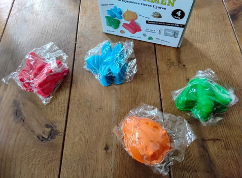 Siliconen bakvormen - bijzondere dieren figuren - nieuw Cookitt - Kitchen Aid - 4