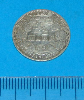 Duitsland - halve mark 1909J - zilver - 0