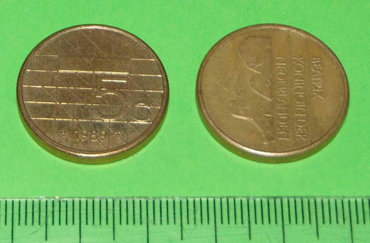 Nederland - 5 gulden 1989 - prijs verlaagd - 0