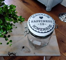 Voorraadpot - weckpot - Happiness is Homemade - nieuw