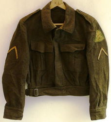 Jas, Uniform VT (Veld Tenue), M37 Battledress, Sergeant, maat: 50, MvO, KL, 1958.(Nr.2)
