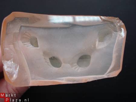 Frosted glas ijsbeer op rose ijsschots kristal zonder merk - 1