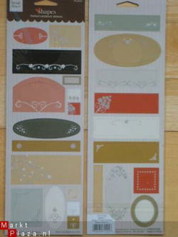 EURO KNALLER: Heidi Grace shapes flocked stickers maple crest