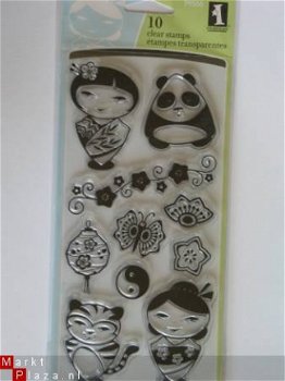 inkadinkado clear stamp XL asian characters - 1