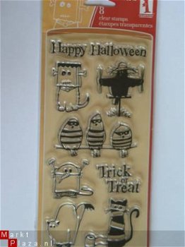 inkadinkado clear stamp XL ghouls & globins - 1