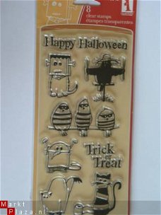 inkadinkado clear stamp XL ghouls & globins