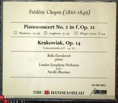 CD Chopin Pianoconcert Nr.2 in f - 1