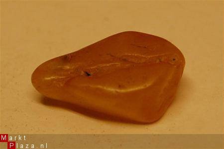 #55 Barnsteen Trommelsteen Amber tumbled stone - 1