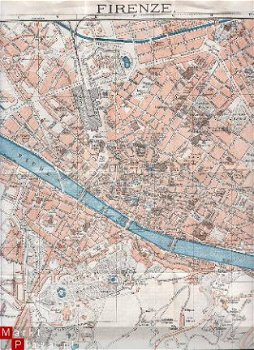 oude plattegrond Florence - 1