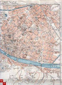 oude plattegrond Florence - 1