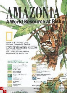 landkaart NG Amazonia / South America