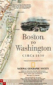 landkaart NG Boston to Washington - 1