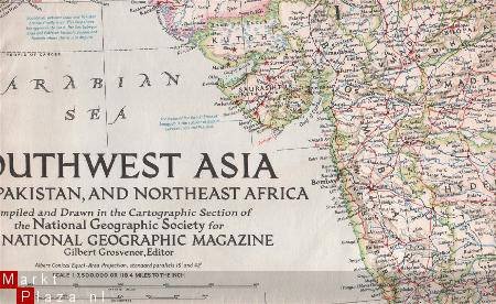 landkaart NG Southwest Asia - 1