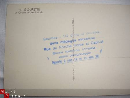 Ansichkaart van Lourdes Frankrijk. - 1