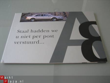 00455 Brochure Introductiekaart Audi Aluminium A8 - 1