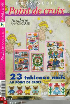 Point de Croix - Broderie magique met 23 leuke merklappen - 1