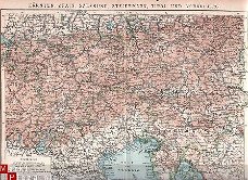 landkaartje Oostenrijk uit 1910