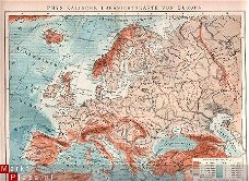 landkaartje Europa uit 1910