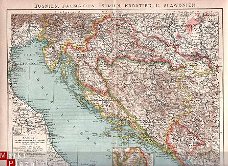 landkaartje Balkan uit 1909