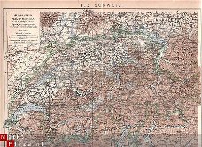 landkaartje Zwitserland uit 1909