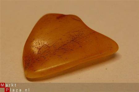 #57 Barnsteen Trommelsteen Amber tumbled stone - 1