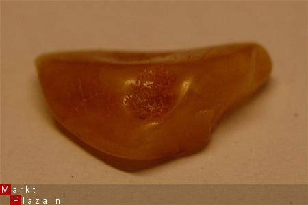 #57 Barnsteen Trommelsteen Amber tumbled stone - 1