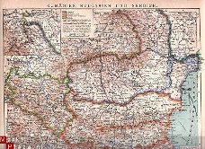 kaartje van Oost Europa uit 1909