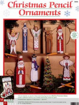 borduurpatroon dim 08453 christmas pencil ornaments - 1