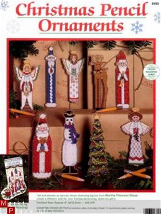 borduurpatroon dim 08453 christmas pencil ornaments