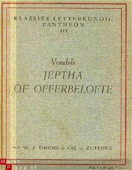 Vondel, J. van den; Jephta of Offerbelofte - 1