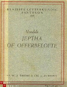Vondel, J. van den; Jephta of Offerbelofte