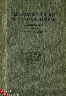 Malsen, H. van; Alexander Frederik de Savornin Lohman