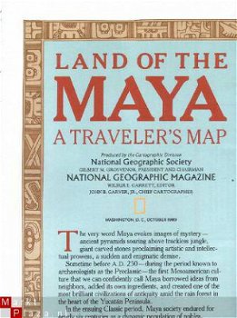 landkaart NG Land of the Maya - 1