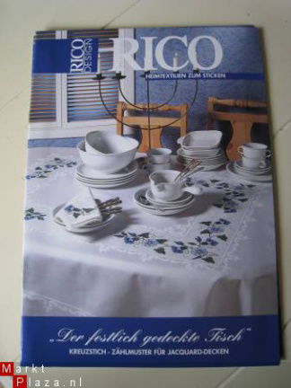 Borduurblad Rico Design voor een feestelijk gedekte tafel - nr. 1