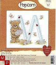 borduurpatroon popcorn alfabet (PC) - 1