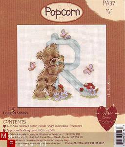 borduurpatroon popcorn alfabet (PC) - 1