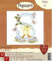 borduurpatroon popcorn alfabet (PC) - 1