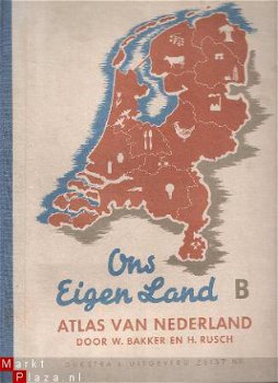 Ons eigen land B, atlas van Nederland - 1