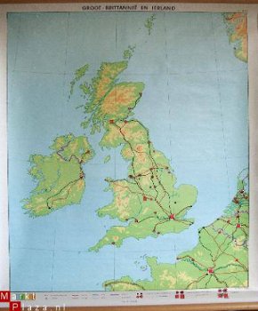 schoolkaart Groot Brittannie en Ierland - 1
