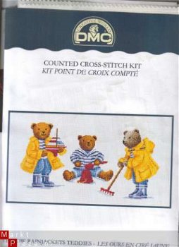 DMC- Origineel pakket Yellow Rainjackets Teddies nr. XC0673 - 1